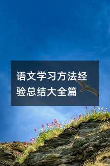 语文学习方法经验总结大全篇