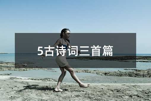 5��ʫ������ƪ