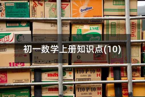 初一数学上册知识点(10)